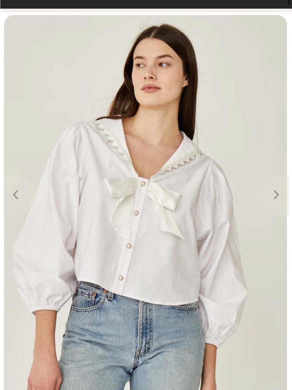 Rachel Antonoff Alia Cropped Blouse